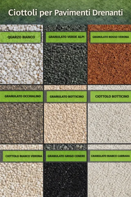 Ciottoli per Pavimenti Drenanti