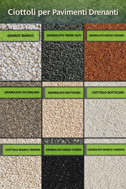 Ciottoli per Pavimenti Drenanti