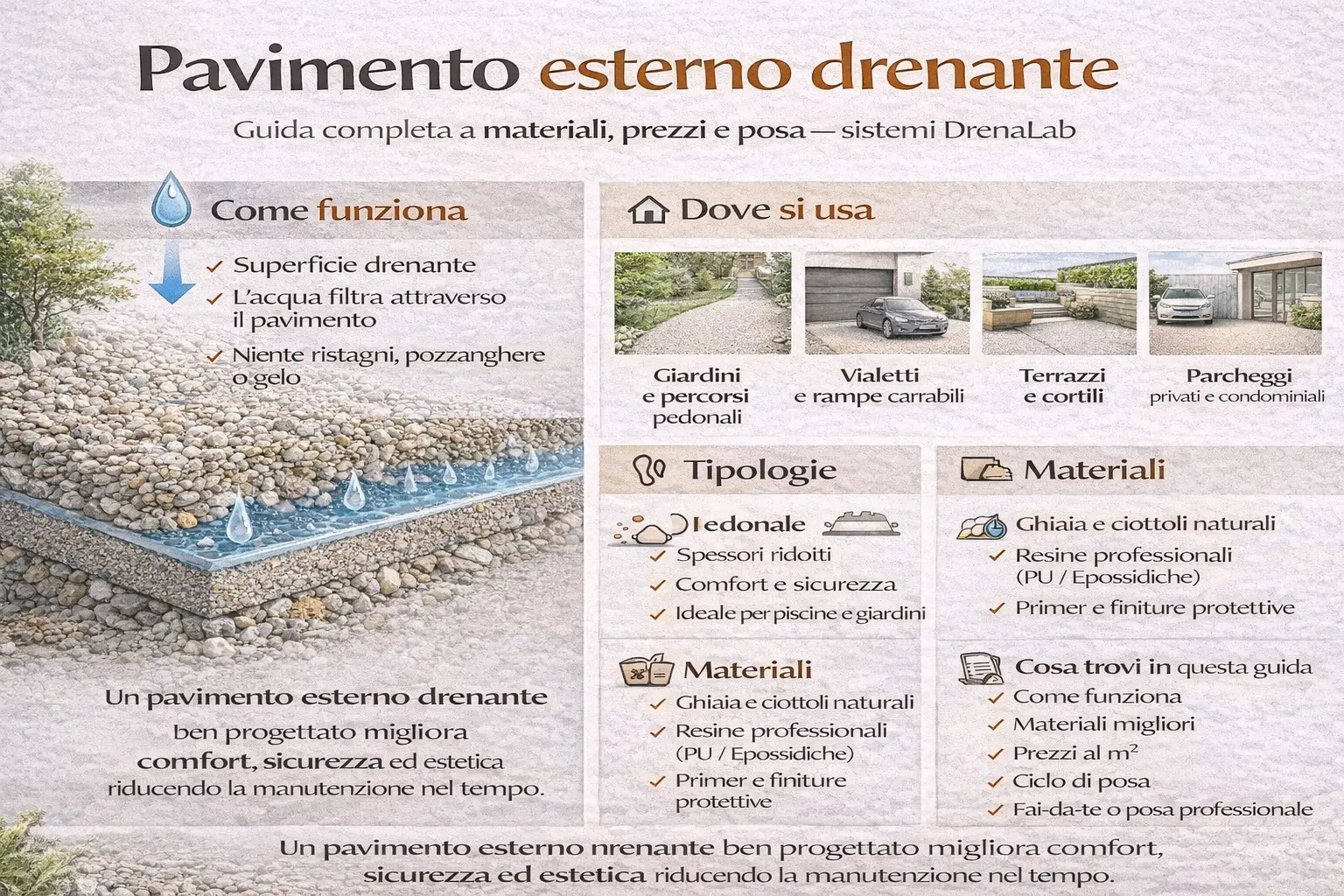 Pavimento Esterno Drenante Prezzi Materiali E Posa Drenalab 