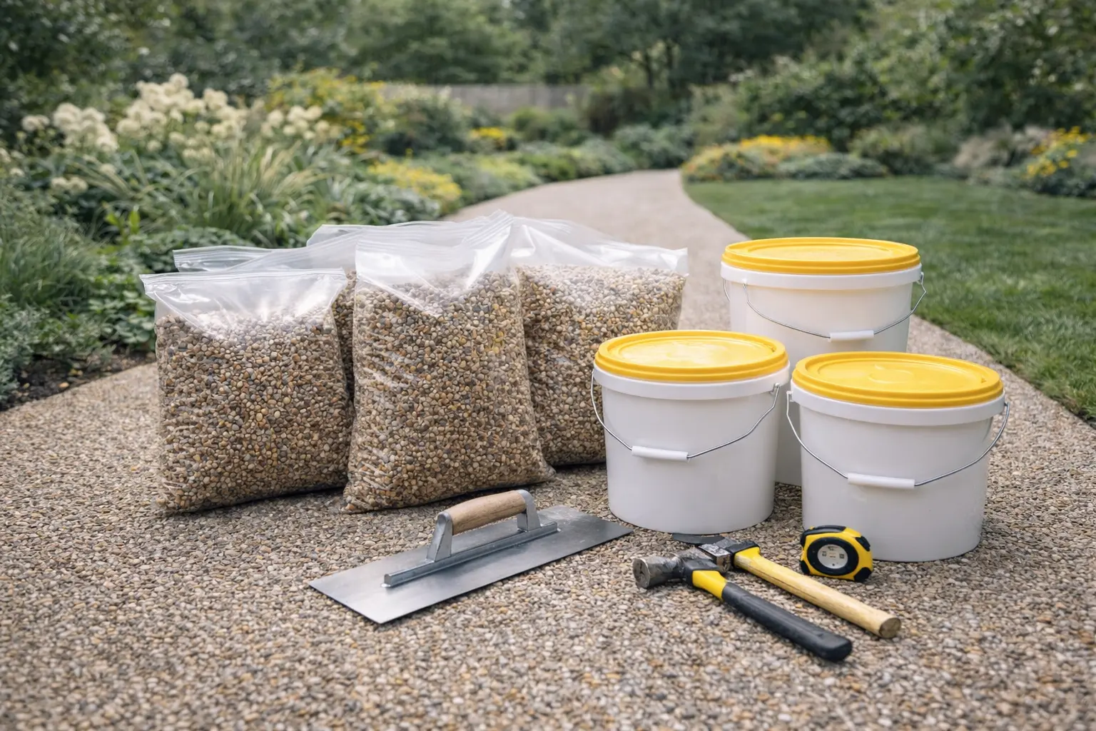 materiali kit fai da te per pavimenti drenanti