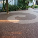 pavimento esterno con ciottolo