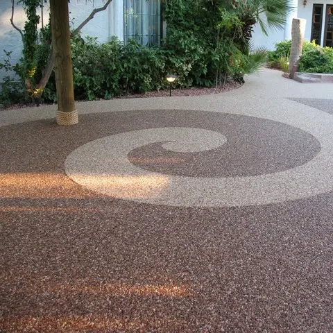 pavimento esterno con ciottolo