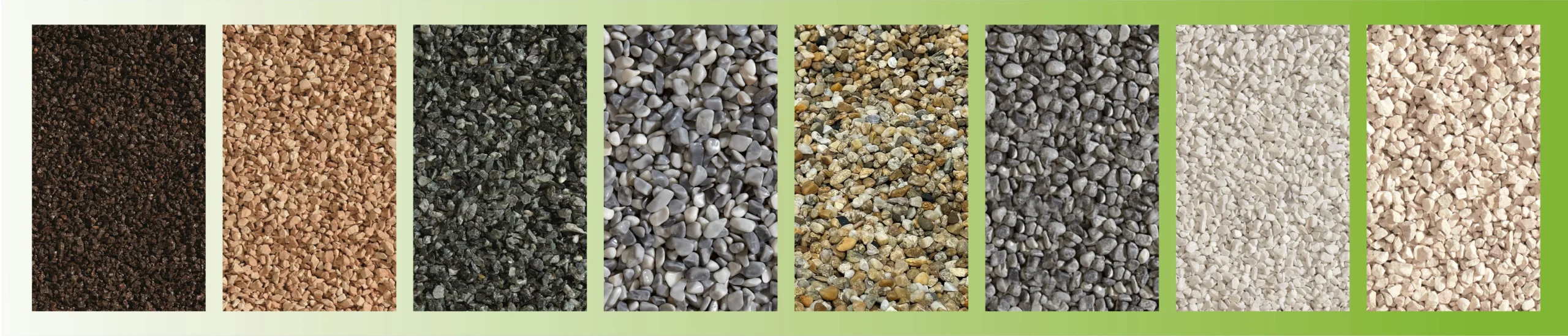 collage ciottoli e graniglia per pavimenti drenanti in resina