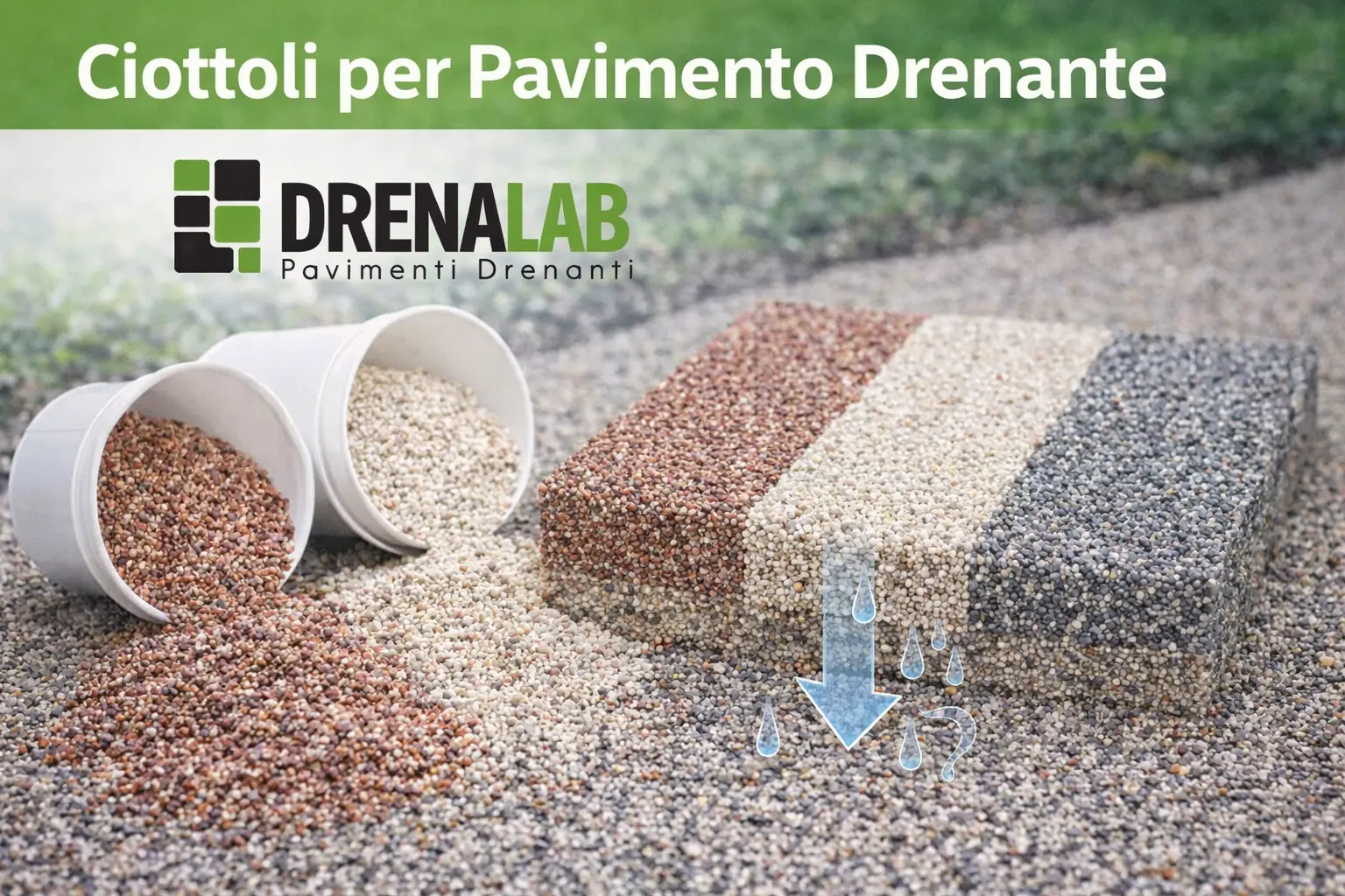 Ciottoli per Pavimento Drenante