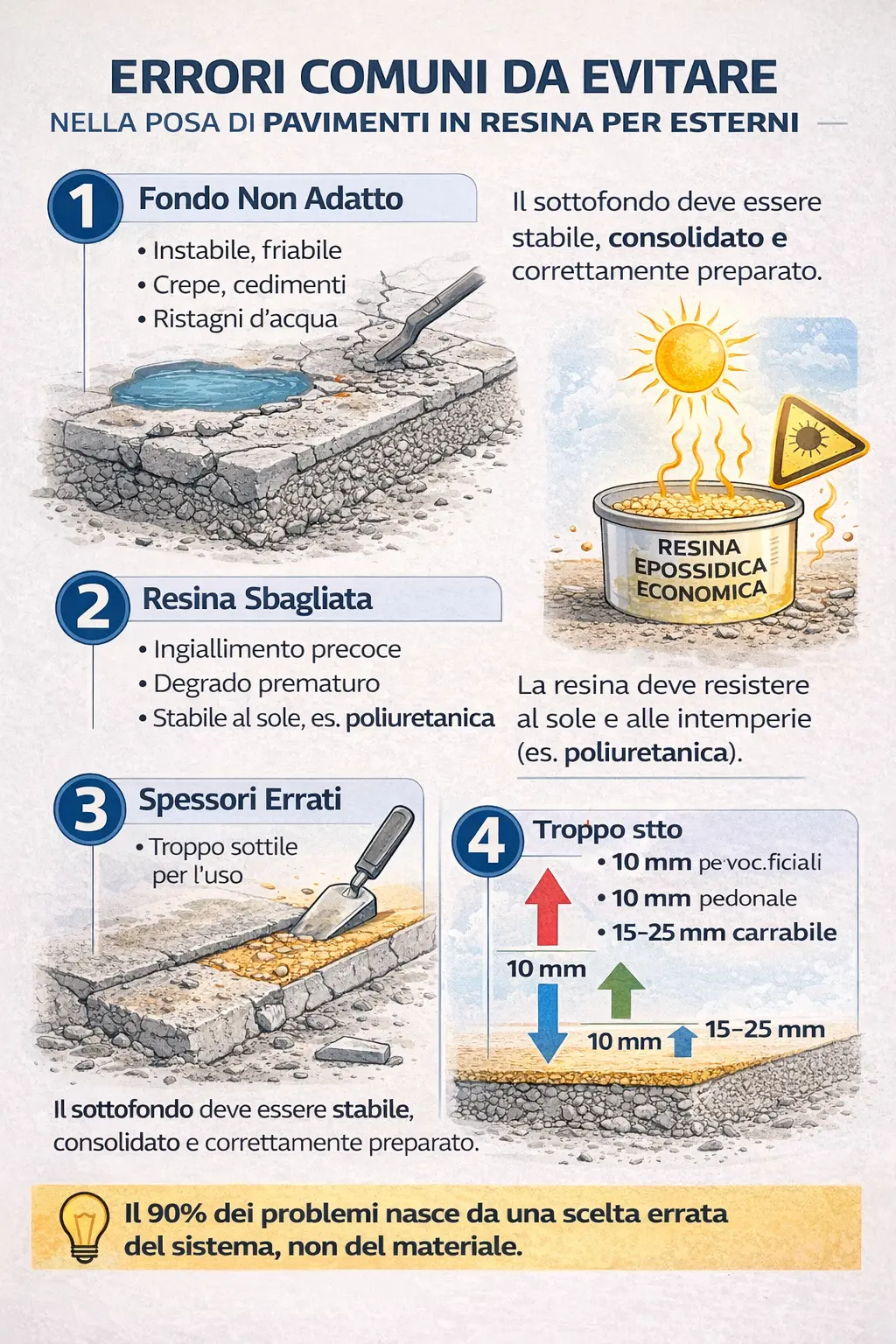 Infografica Errori Comuni da Evitare
