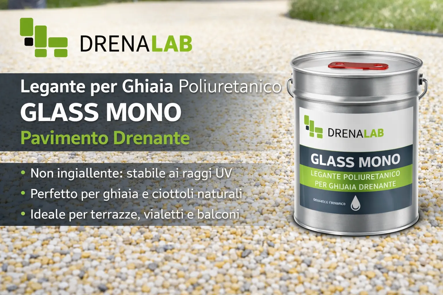 Legante per Ghiaia Poliuretanico