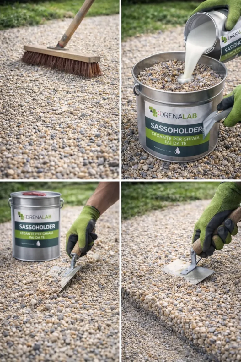 legante per ghiaia fai da te sassoholder