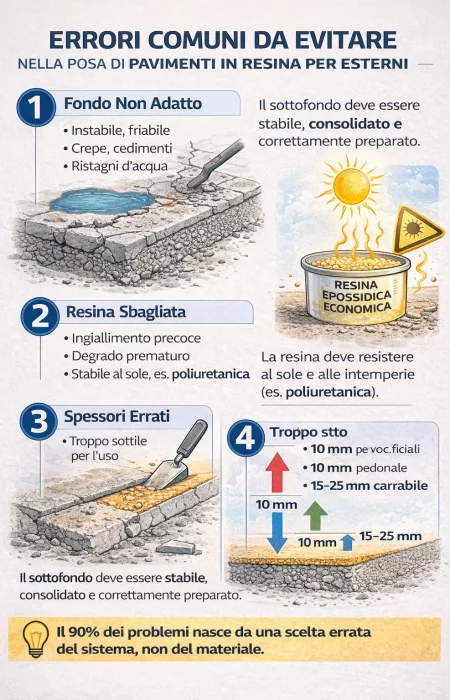 Infografica Errori Comuni da Evitare